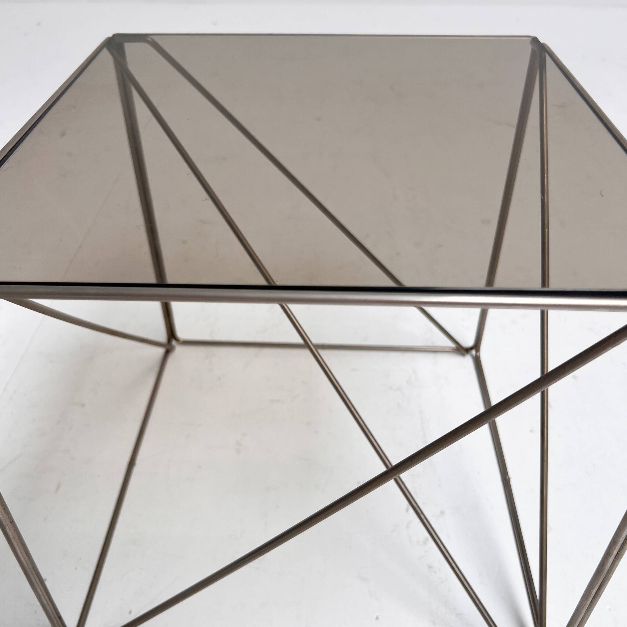 Geometric Isocele side table by Max Sauze, 1960s