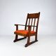 Dutch modernist oak armchair, 1920s