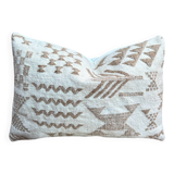 Handmade cushion cover in Berber wool: Moroccan Kilim cushion 60x40.