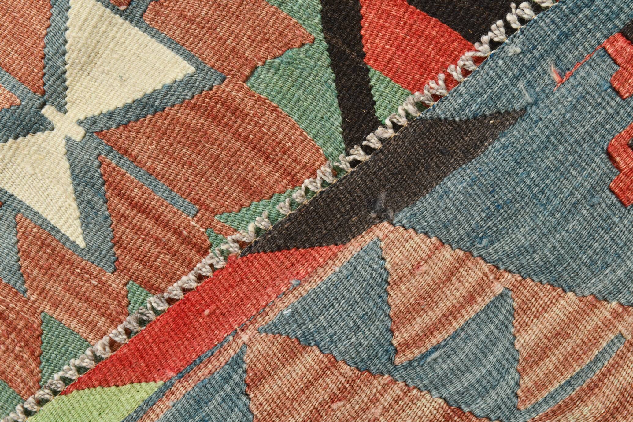 5x10 Geometric Tribal Handmade Vintage Rug, 160x317Cm