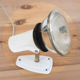 Set of three industrial wall lamps. Spain, 1960s