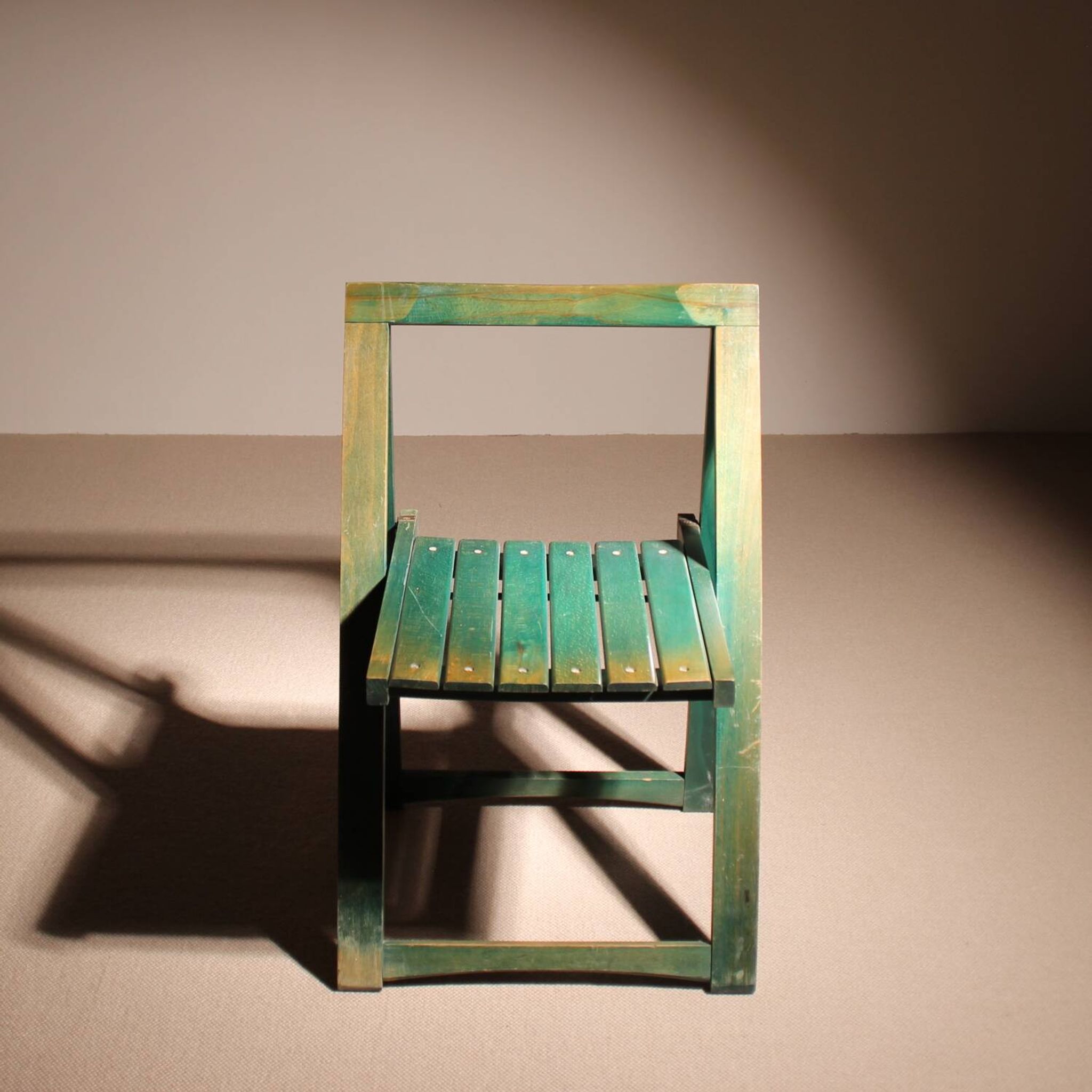 Seven 'Trieste' Folding Chairs by Aldo Jacober for Alberto Bazzani | Italy