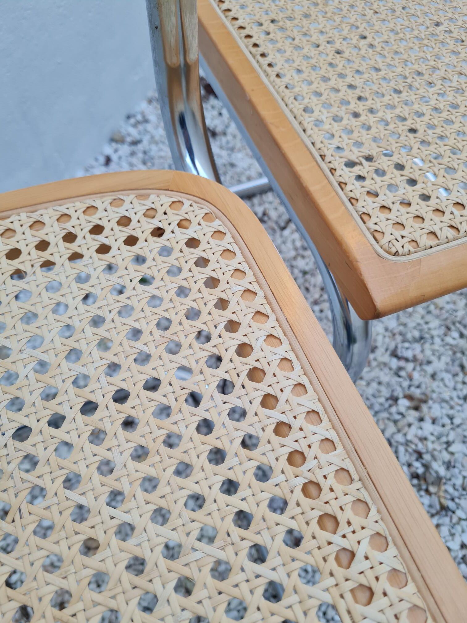 Pair of B32 chairs by Marcel Breuer