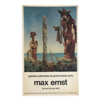 Affiche originale d'après Max ERNST, Grand Palais, 1975