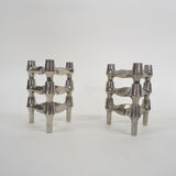 Set of six Ceasar Stoffi and Fritz Nagel for Quist candle holders, Germany 1950's