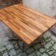 Table en noyer lamellé collé des années 60