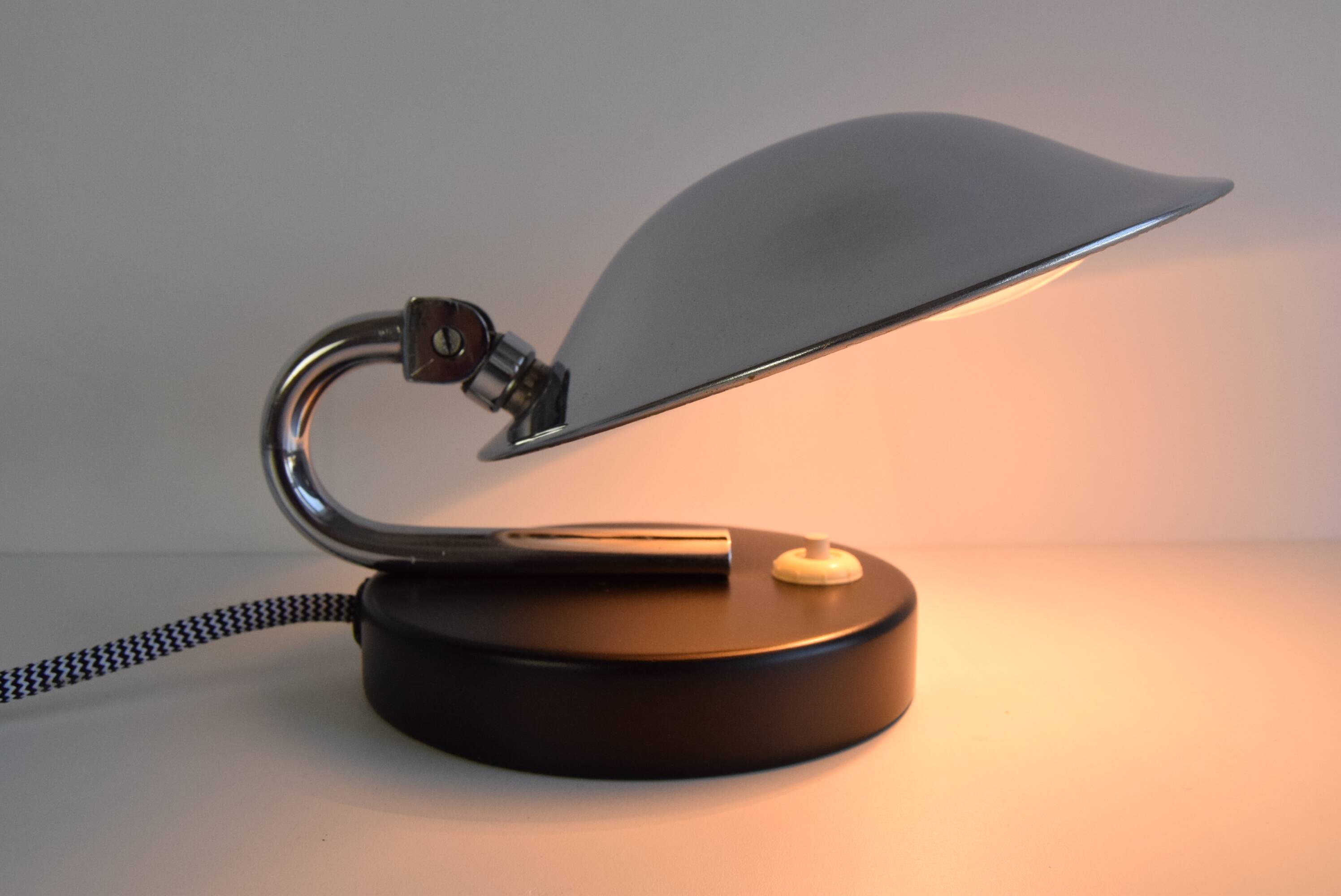 Adjustable Table/Bedside Lamp, by Napako, 1930's.