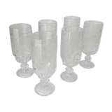 6 champagne glasses Made in Italy