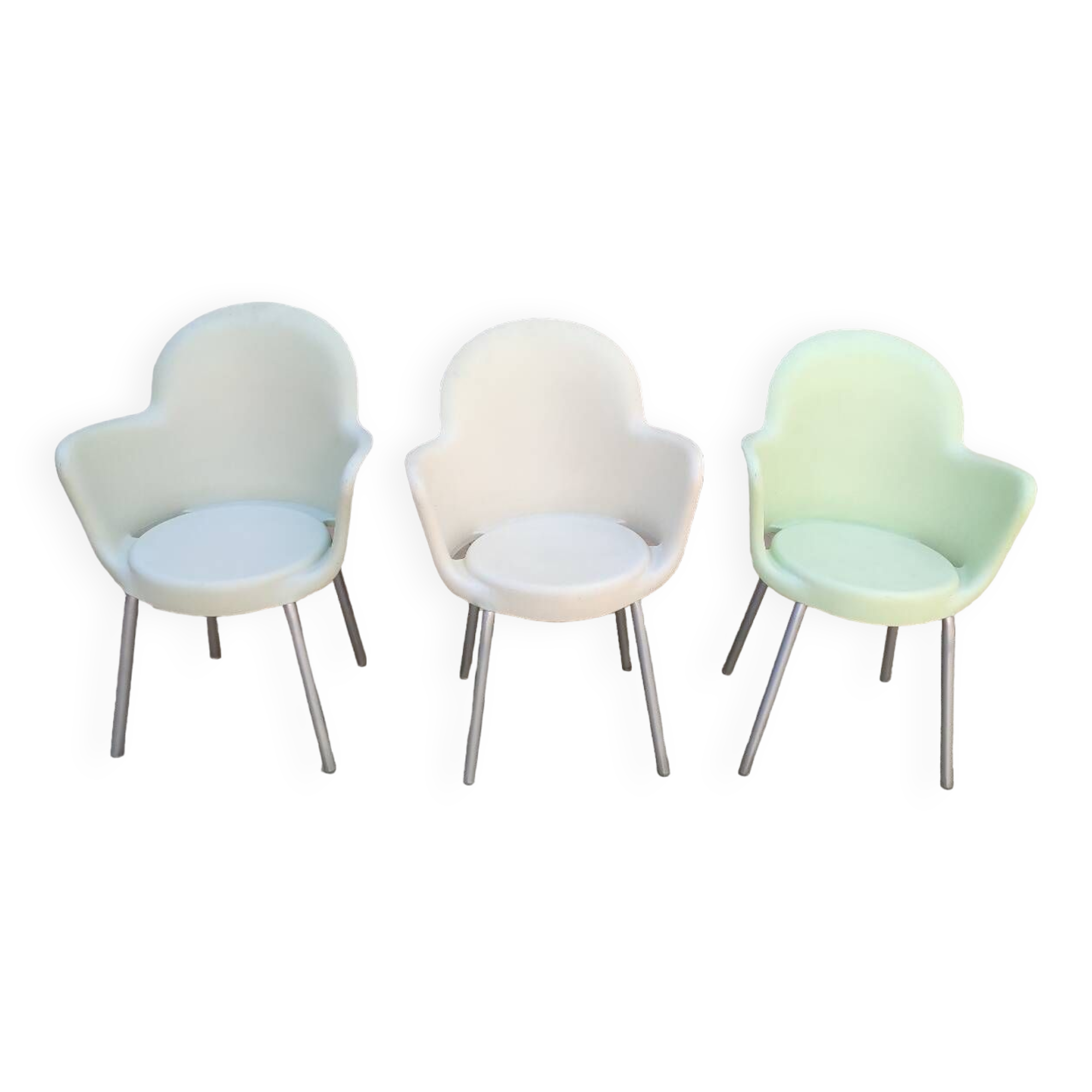 3 Sintesi designer armchairs, gogo model