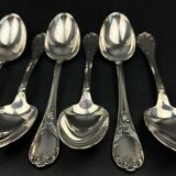 Set of 6 Christofle Marly soup spoons in near-new condition, 20.5 cm.