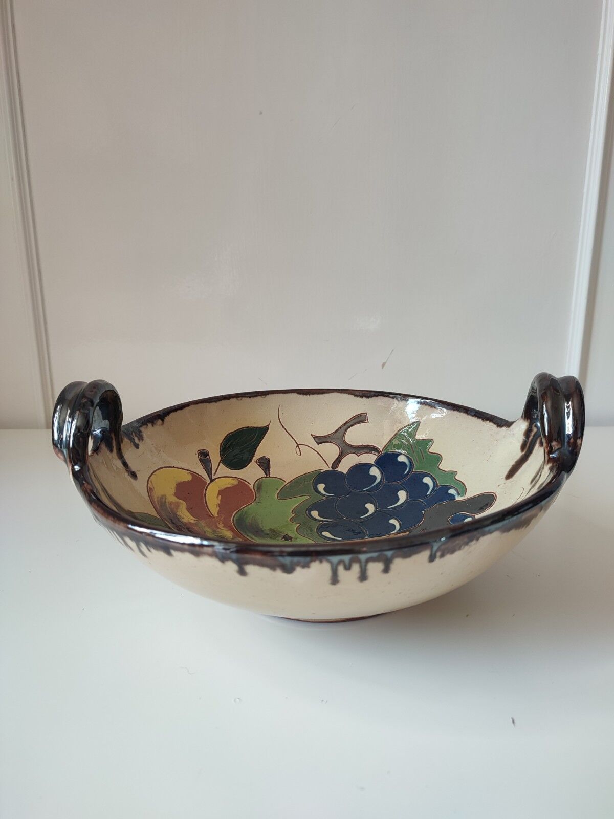 Glazed terracotta bowl