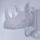 Porcelain rhinoceros design coat rack