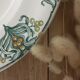 Assiettes plates terre de fer Longwy Mimosa