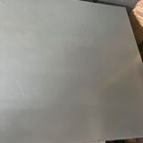 Grand 'Less' grey powder-coated aluminium dining table by Jean Nouvel for Tecno, minimalist 1990s