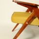 Scandinavian fauteuil jaune rétro  1970 milieu de siècle modern design chaise de salon