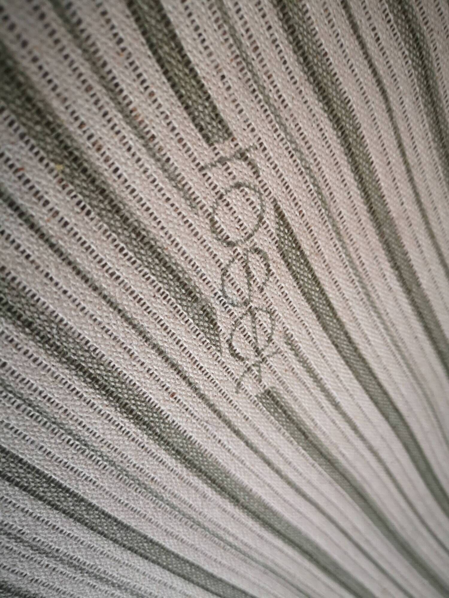 TOGO 3-seater sofa in beige velvet, Ligne Roset edition 1970