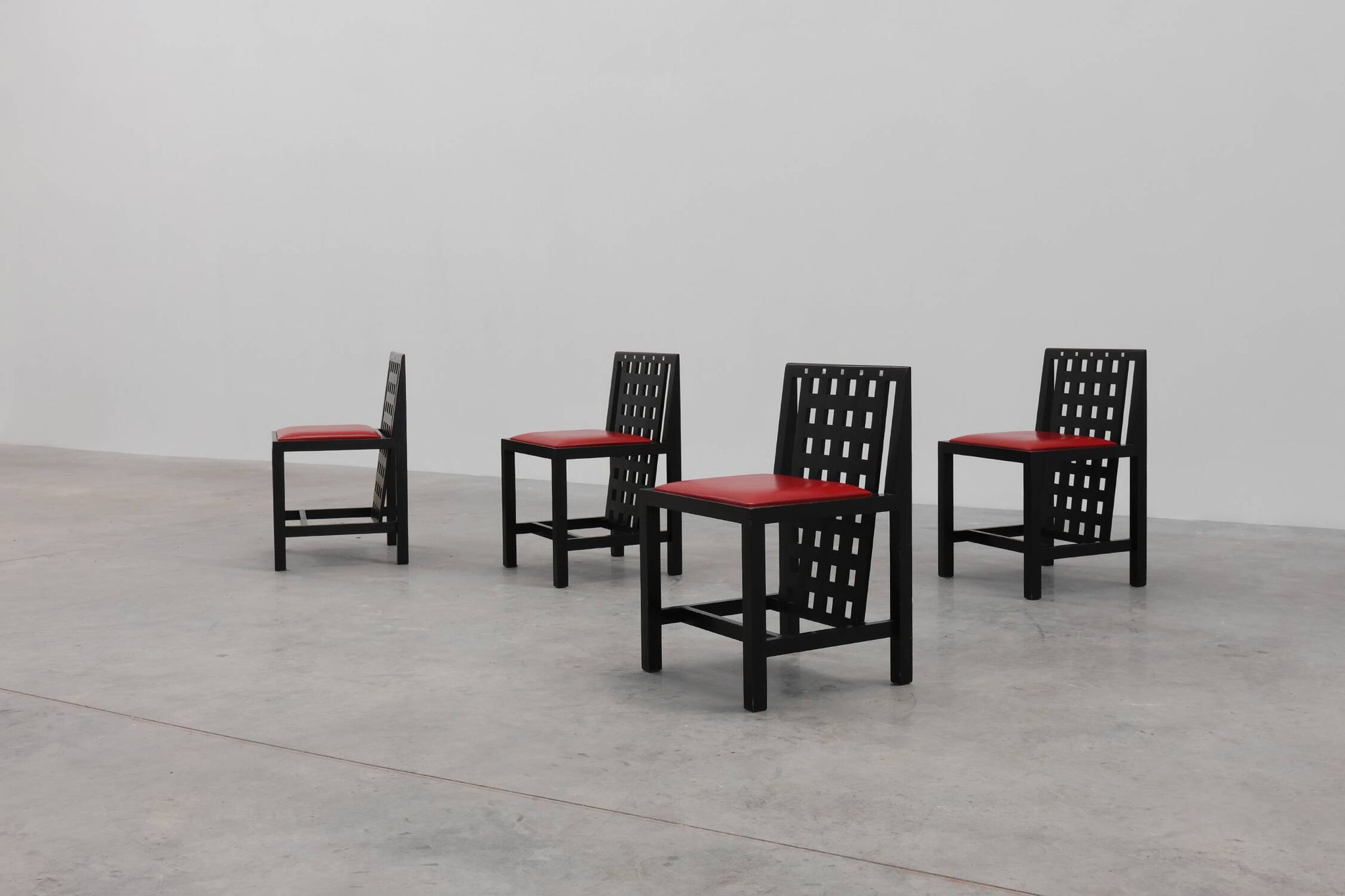Set of 4 DS3 Dining Chairs by Charles Rennie Mackintosh for Atelier interna
