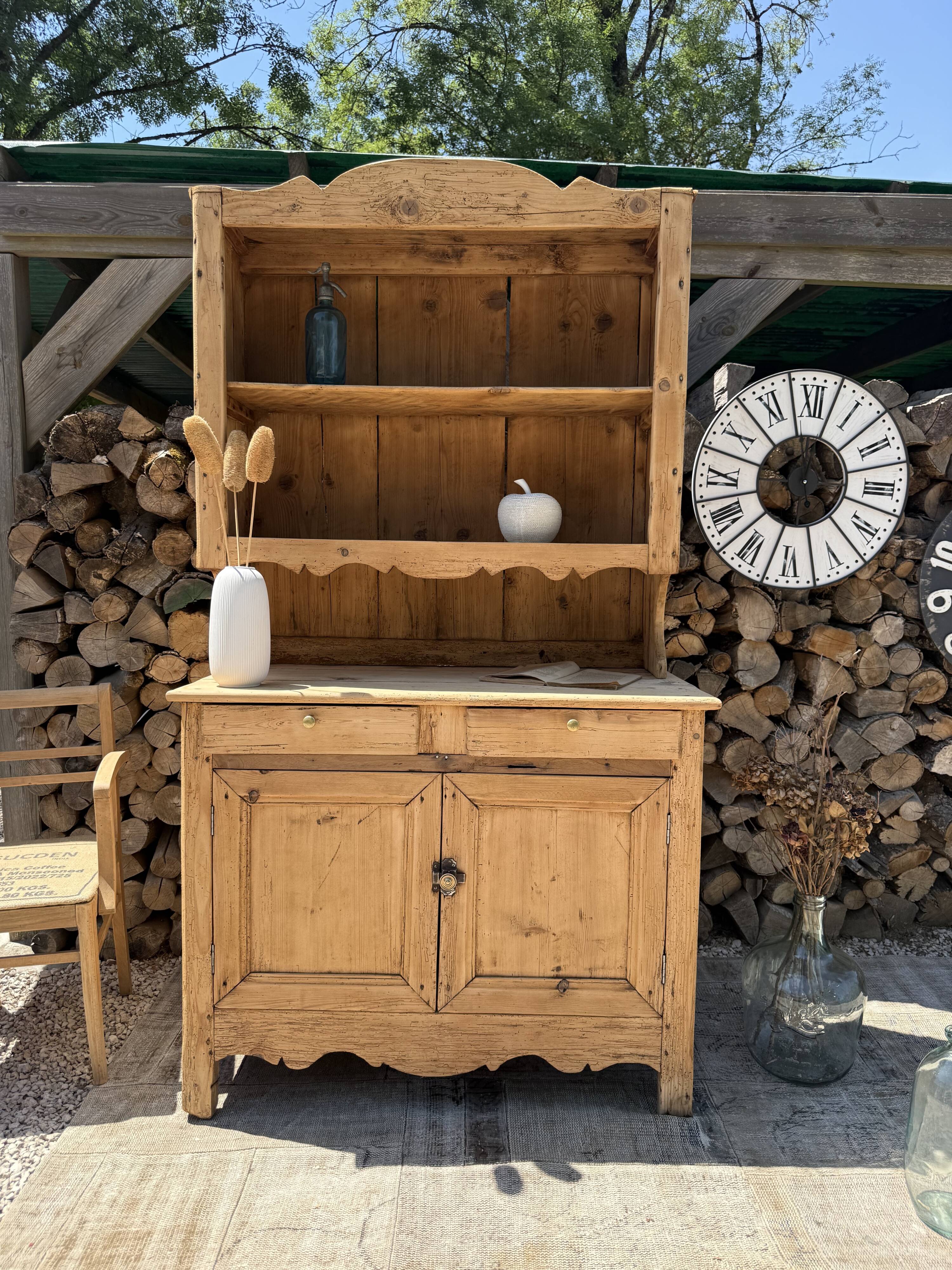 Solid wood sideboard / Two-body buffet
