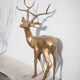 Cerf laiton vintage xxl