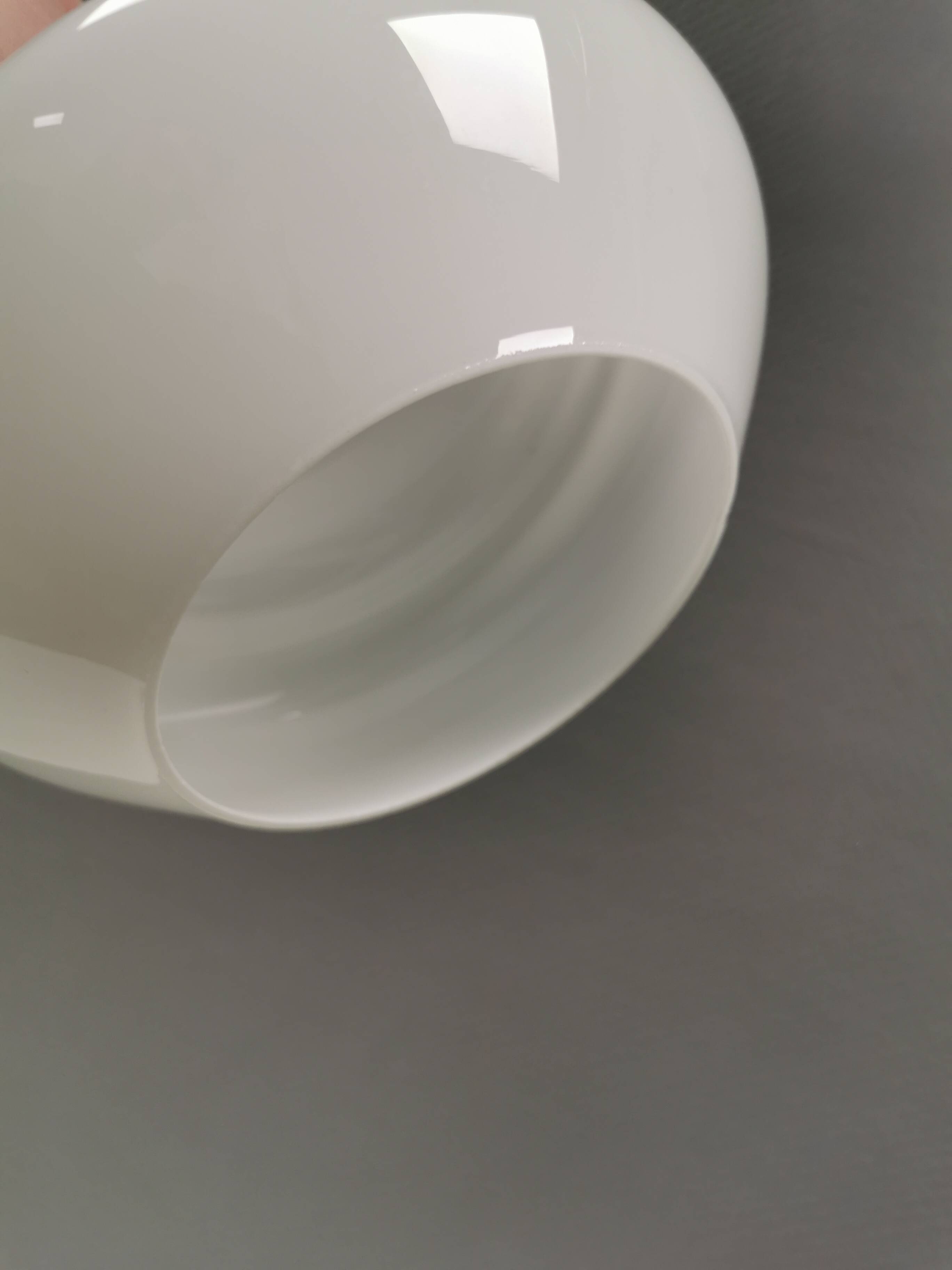 Small hanging lamp in opal glass, Danish and from the 1980s.