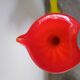 Duo of blown glass flower vases – Murano style (H30 cm)