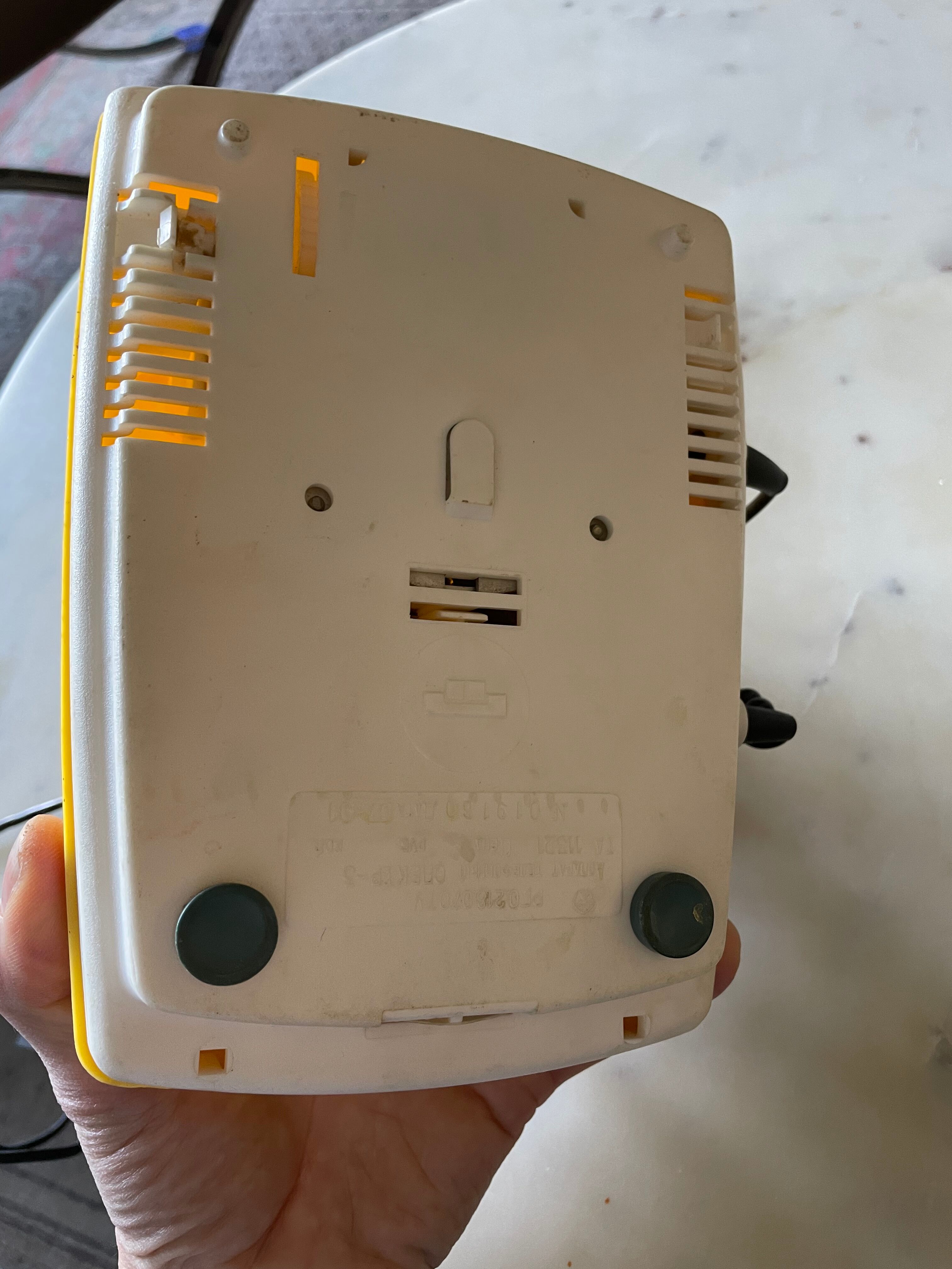 Yellow vintage phone