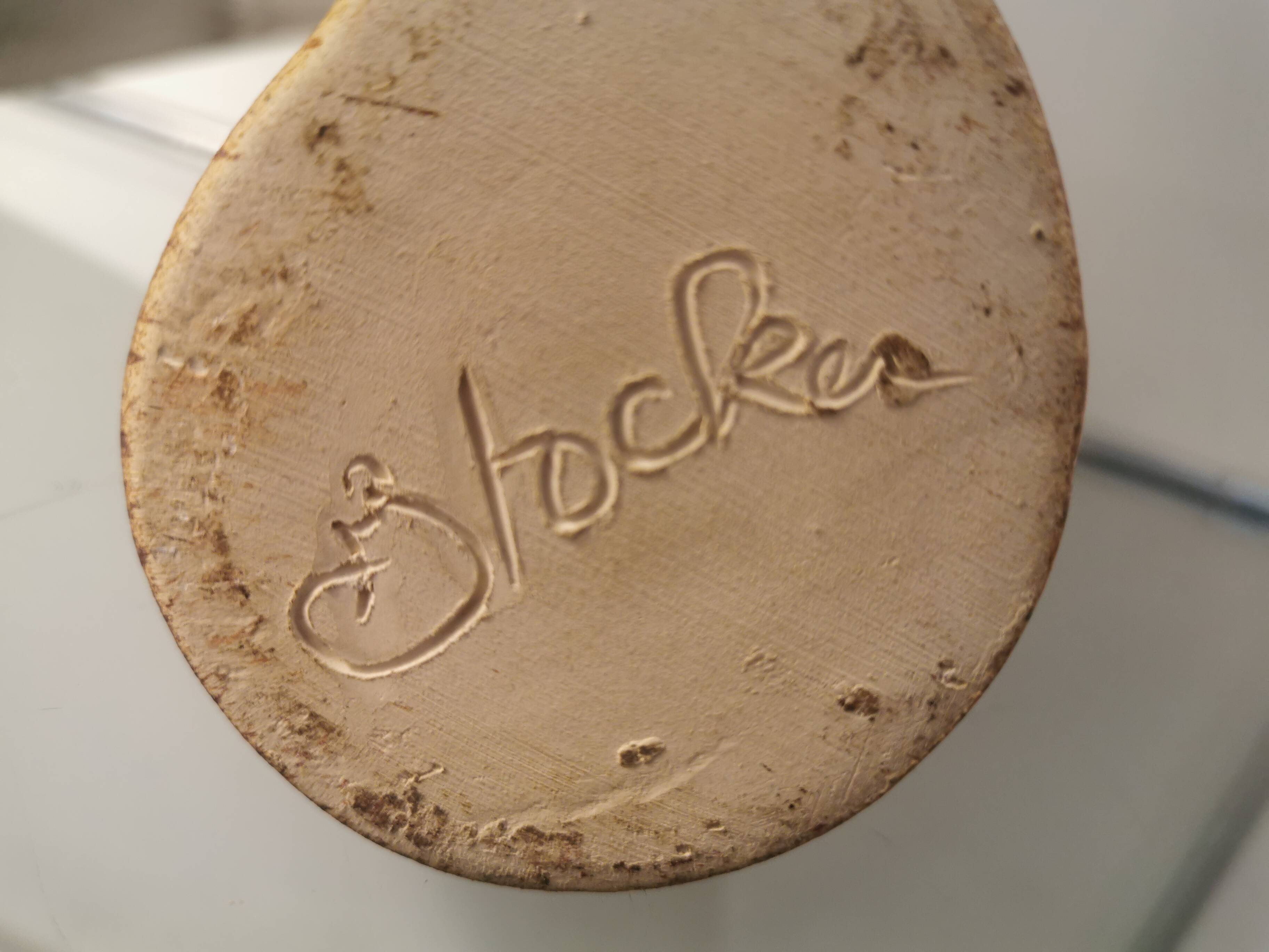 Vintage vase by Fred and Andrée Stocker, France, 1970s