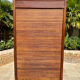 Filing cabinet with curtain