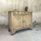 Buffet parisien vintage art déco en bois massif.