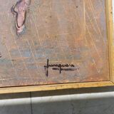 Figures nues de peinture à l’huile surréaliste