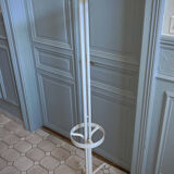 Vintage cylindrical coat rack with chrome hook