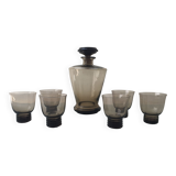 Carafe et verres à liqueur