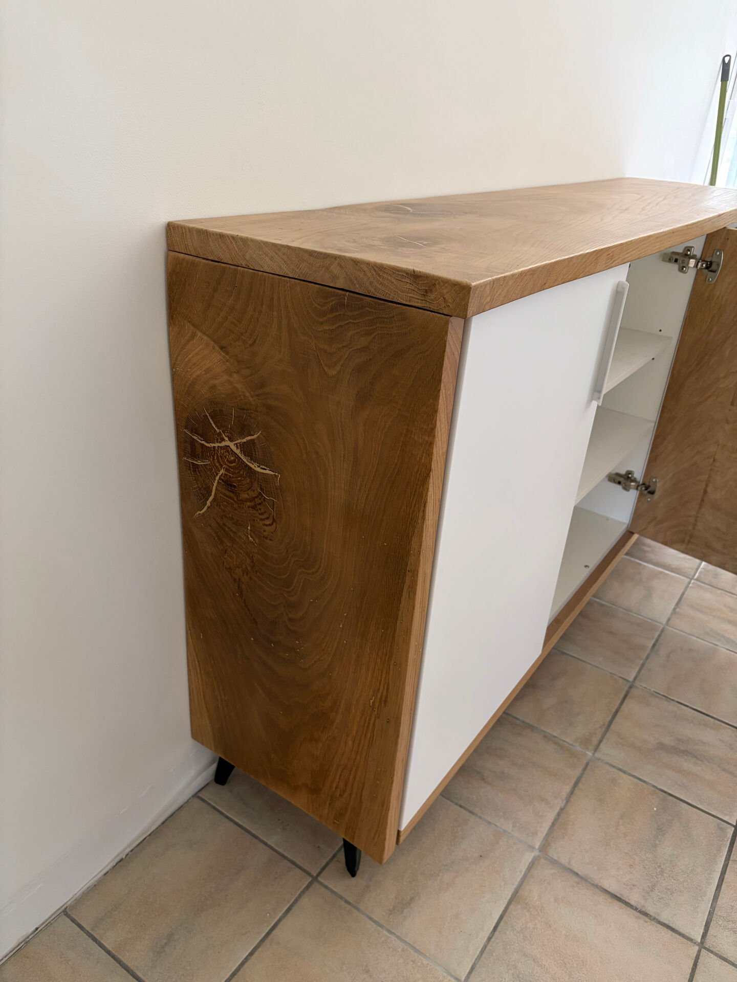 3-door solid oak sideboard
