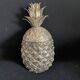 Pineapple Mauro Manetti ce cube tray in silver metal design 1960 M/M vintage