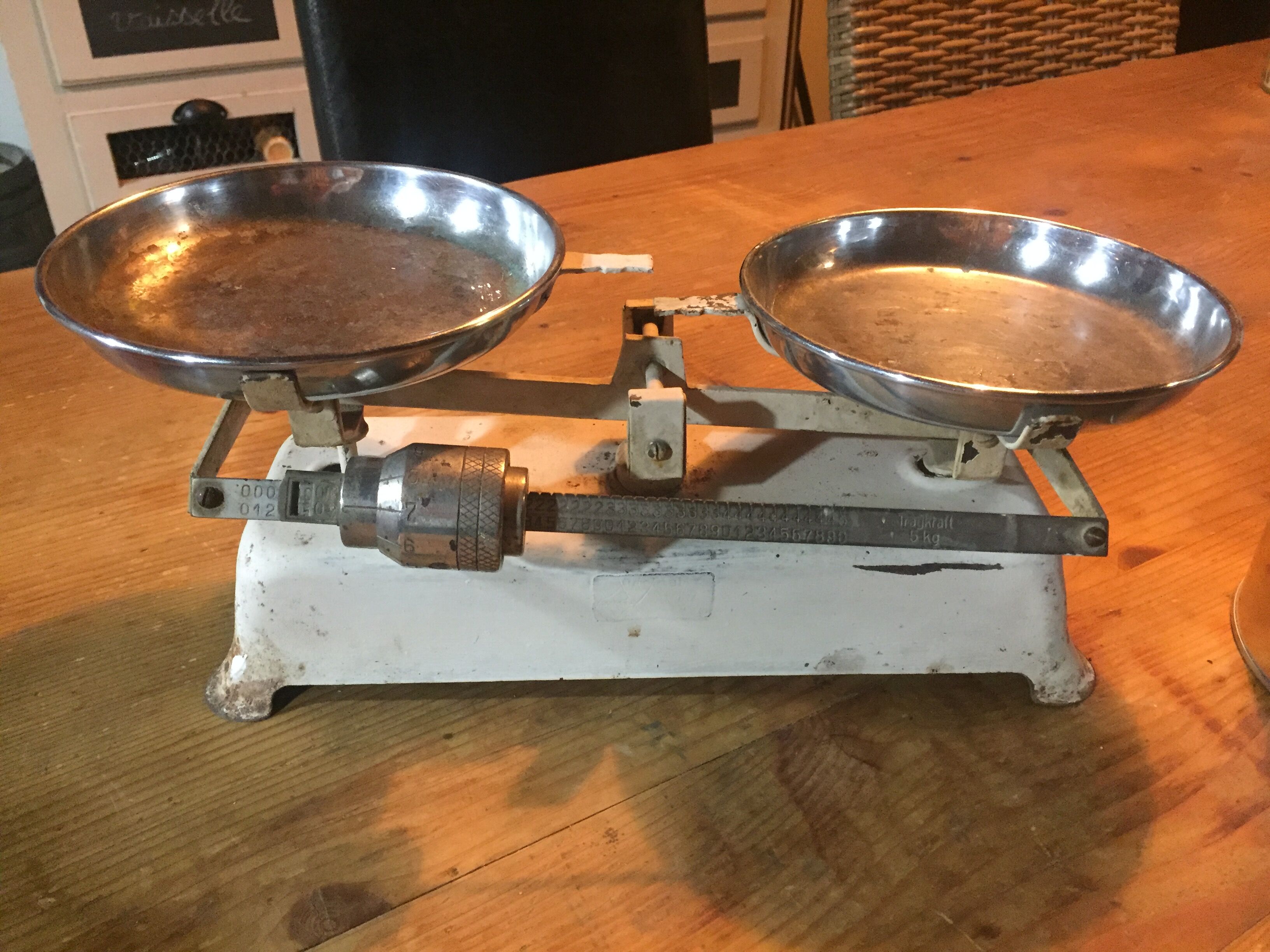 Balance old rusty metal