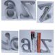 pair of bookends "a" and "z" cast aluminum