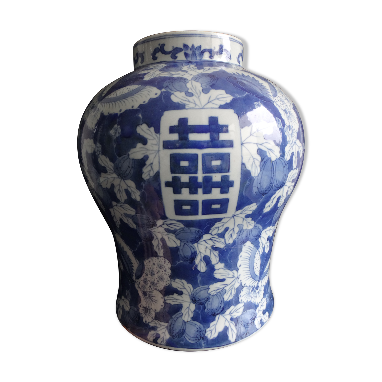 Chinese porcelain porcelain white chinese vase of China 35cm XIX