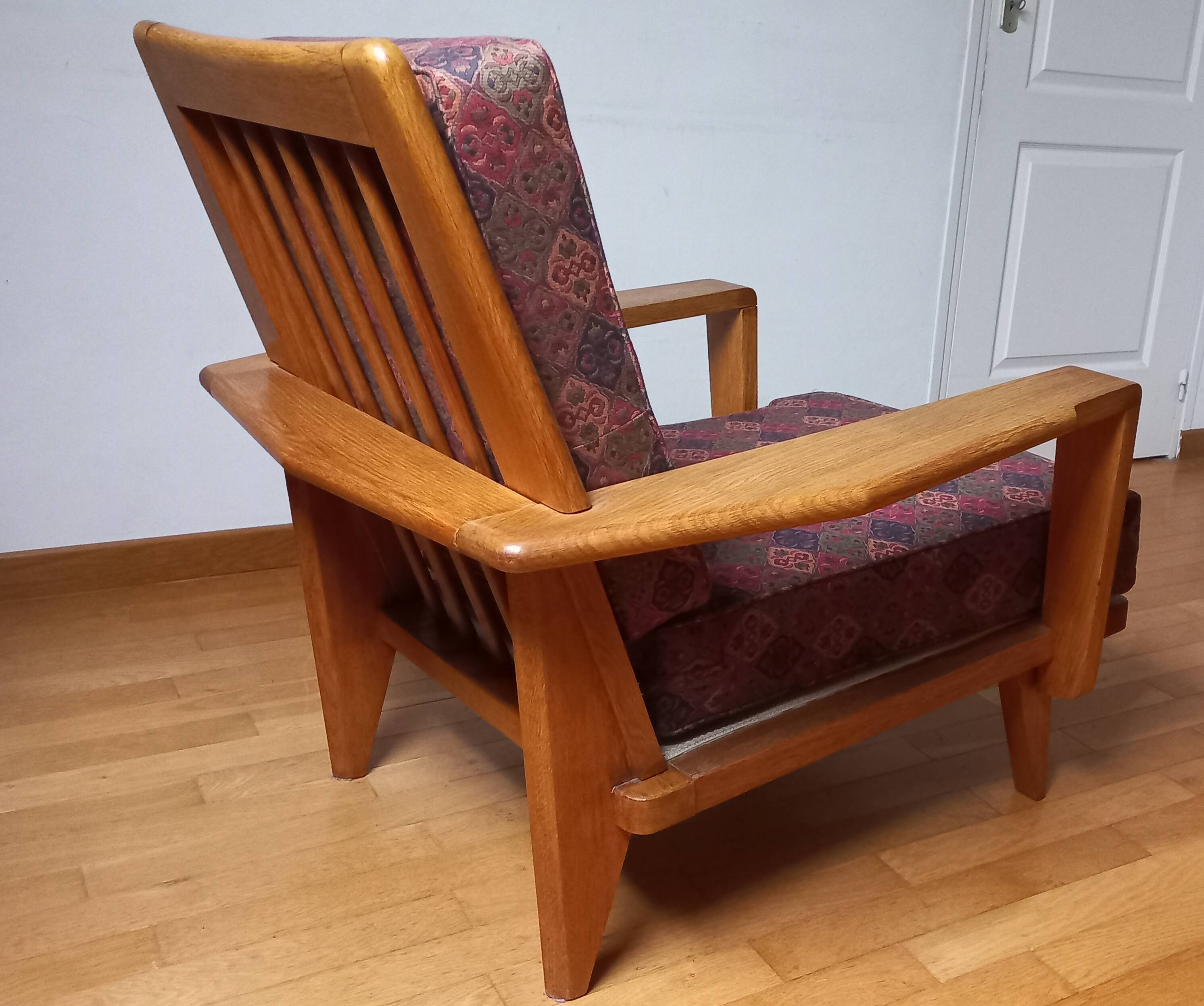 Pair of armchairs 1960 Solid oak - Scandinavian style