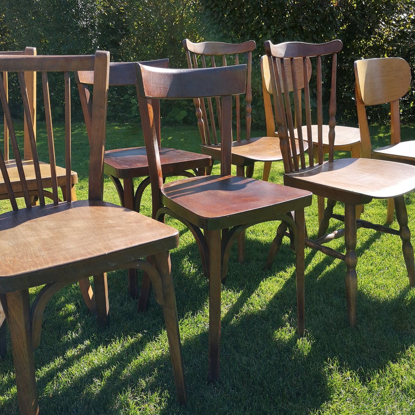 Set of 10 chairs Bistro