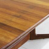 Vintage Danish oval  dining table 1960s