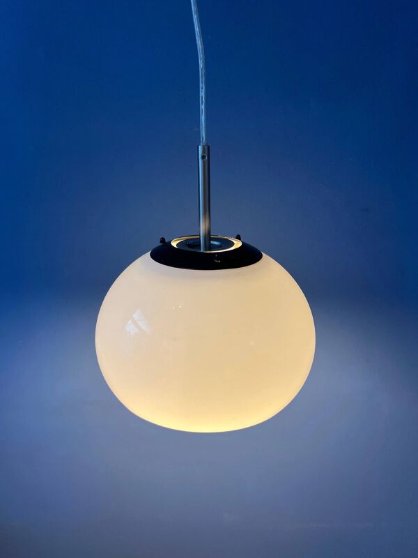 Petite suspension champignon Space Age blanche