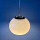 Small white Space Age mushroom pendant light