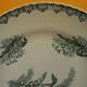 Set of 4 flat plates in saint amand earthenware. lily of the valley decor.