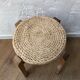 Wooden and rope stool