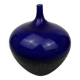 Large blue enameled vase