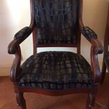 Paire de fauteuils restauration