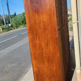 4-door bookcase in solid walnut circa 1880