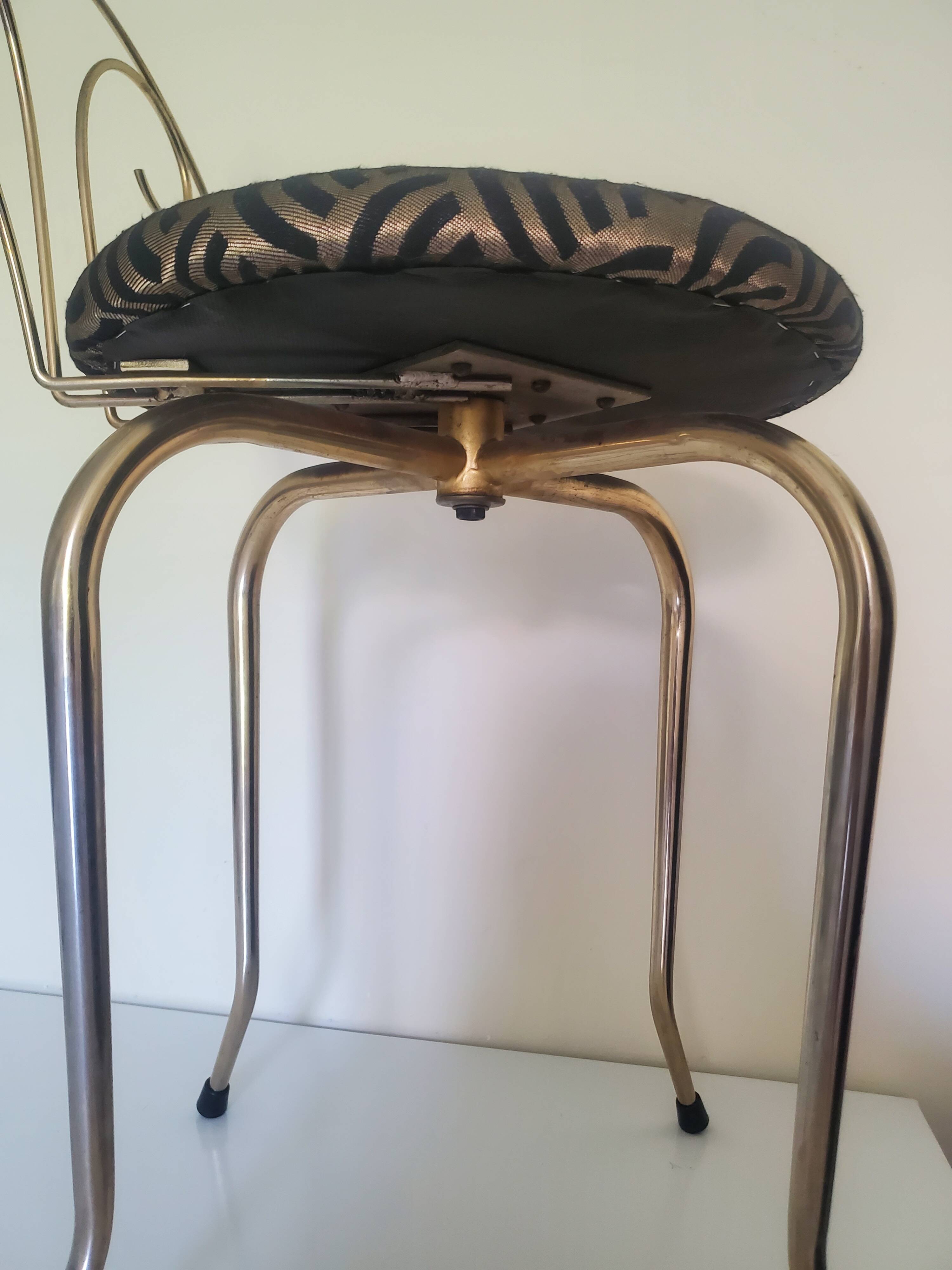 Art Deco swivel dressing table chair