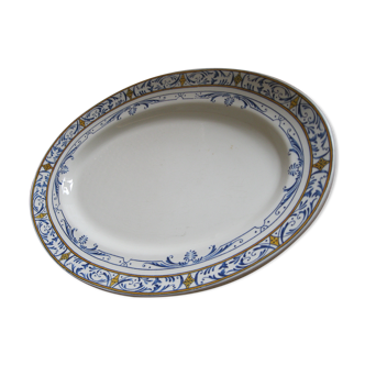 Creil and Montereau oval dish