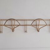Golden wall coat rack 50s